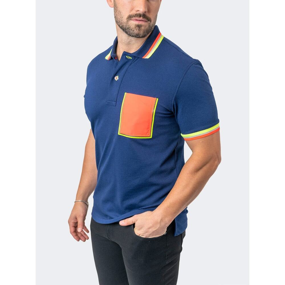 MACEOO Polo TipMilano Navy Blue 5 XL